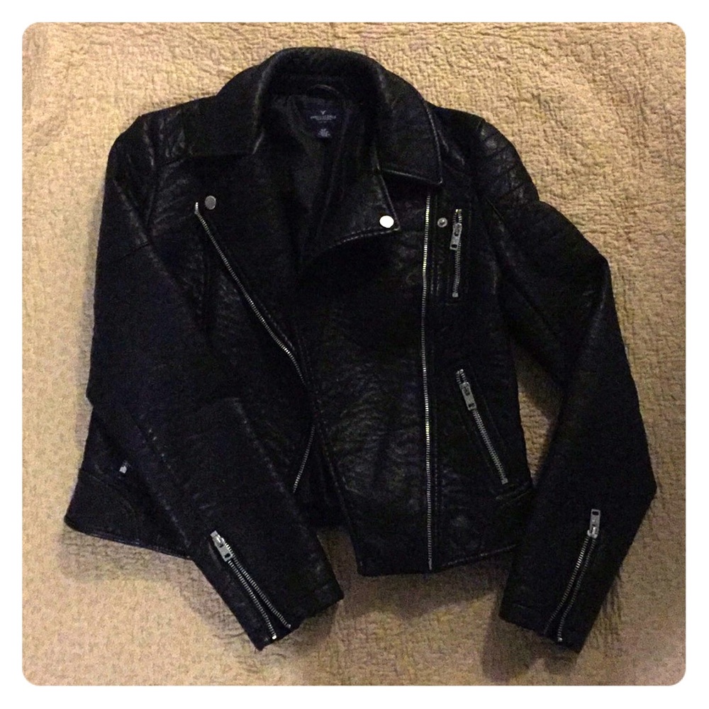 American Eagle Vegan Leather Jacket